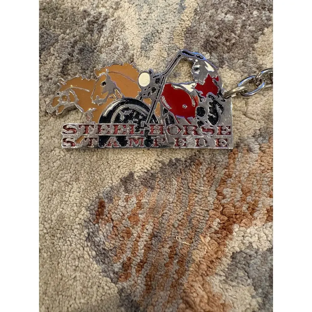 Vintage Harley Davidson Lot of Patches, Pins, and Keychain